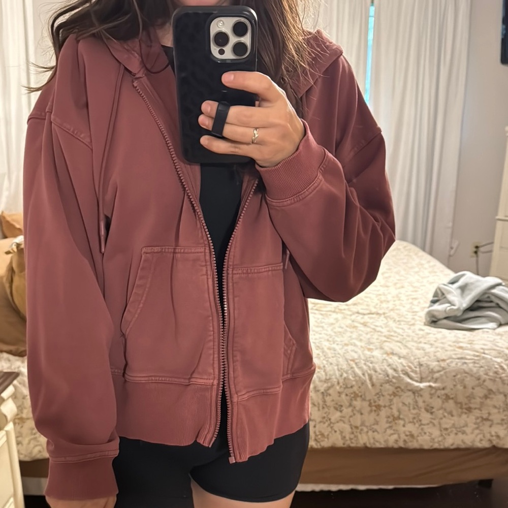 JoyLab Mauve Zip-Up Hoodie